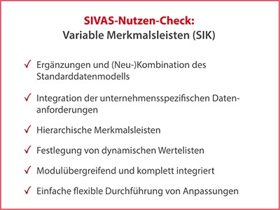 SIVAS Variable Merkmalsleisten (SIK)