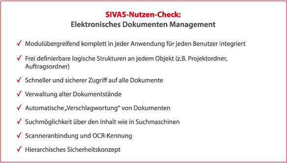 SIVAS elektronisches Dokumenten Management