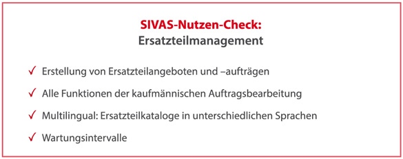 NC_Ersatzteilmanagement SIVAS Ersatzteilmanagement