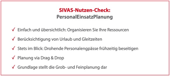 SIVAS PersonalEinsatzPlanung