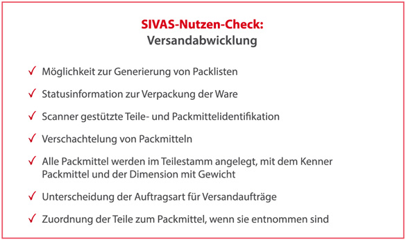 NC_Versandabwicklung SIVAS Versandabwicklung